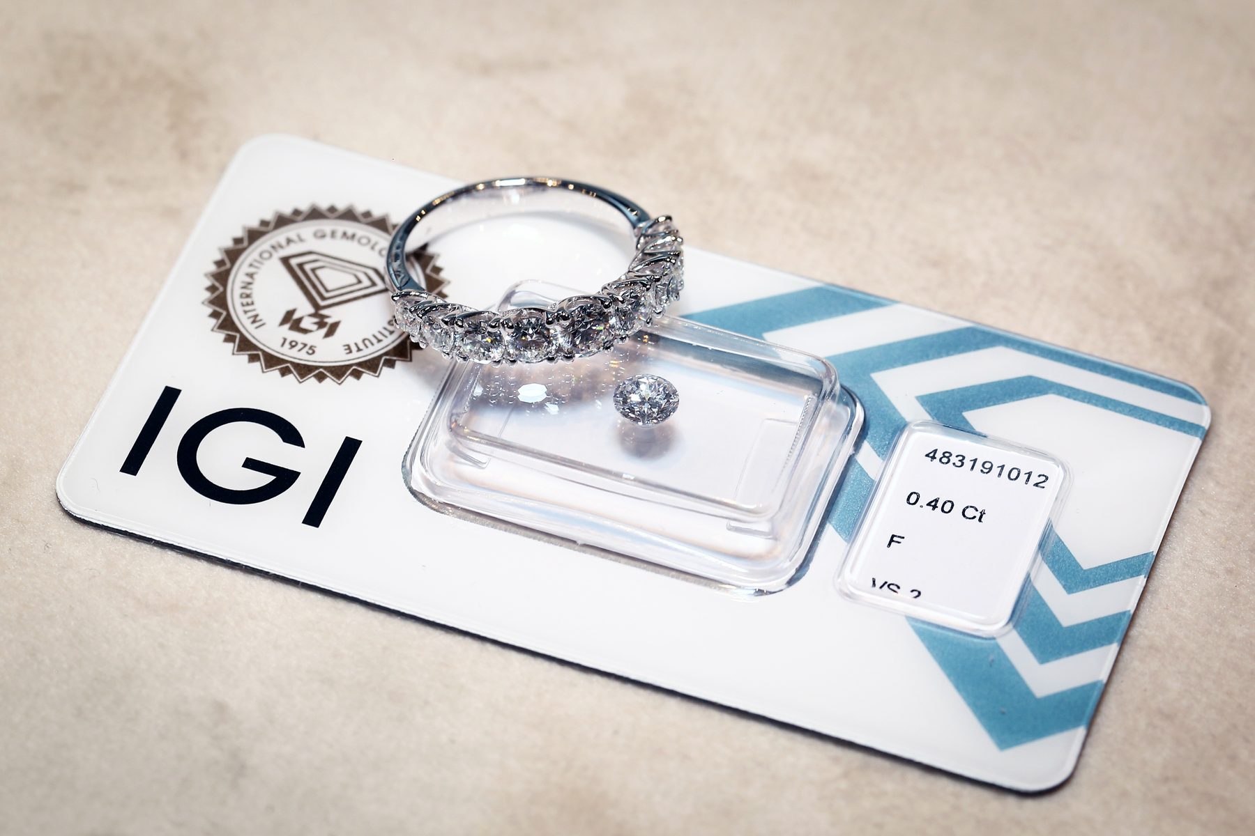 Certificato di autenticità IGI del diamante